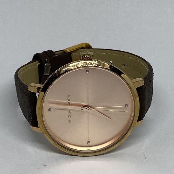 Michael Kors Charley MK2823 Women's Brown Leather Analog Dial Quartz Watch EY655 - Picture 7 of 12